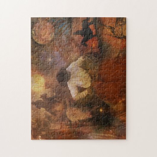 カウボーイ-ブーツ、野生の馬及び西部の日没 ジグソーパズル (縦)