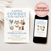 カウボーイ ベイビー シャワー 招待状