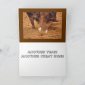 カウボーイ&ホース誕生日カード カード (内部)