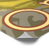 カウボーイ&ホース – アイダホ州サンバレー ポスター (角)