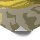 カウボーイ&ホース – イエローストーン国立公園 ポスター (角)