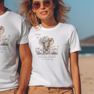 カウボーイ+ボヘミアン+象の赤ちゃんお披露目 Tシャツ