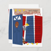 カウボーイ・ポットラック・パーティー 招待状 (正面/裏面)