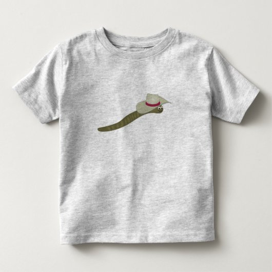 カウボーイ・ミミズ トドラーTシャツ (正面)
