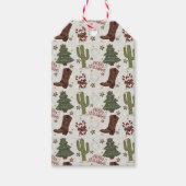 カウボーイ・メリー・クリスマス ギフトタグ (正面)