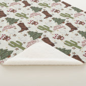 カウボーイ・メリー・クリスマス シェルパブランケット (3/4)