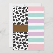 カウボーイ&ユニコーンボーイズガールズ誕生日招待状 招待状 (裏面)