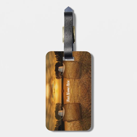 カウボーイ ラゲッジタグ (裏面縦)