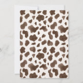 カウボーイ・ロデオ1歳の誕生日どのように西は1だった 招待状 (裏面)