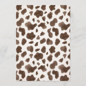 カウボーイ・ロデオ1歳の誕生日どのように西は1だった 招待状 (裏面)