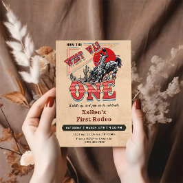 カウボーイ・ロデオ1歳の誕生日どのように西は1だった 招待状