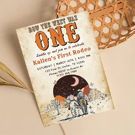 カウボーイ・ロデオ1歳の誕生日どのように西は1だった 招待状