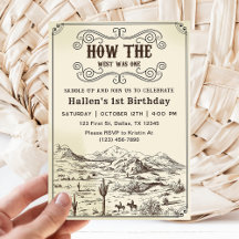 カウボーイ・ロデオ1歳の誕生日どのように西は1だった