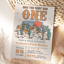 カウボーイ・ロデオ1歳の誕生日どのように西は1だった 招待状