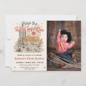 カウボーイ・ロデオ1st西の写真は1枚 招待状 (正面)