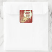 カウボーイ・ロデオ・ステッカー スクエアシール (バッグ)