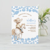 カウボーイ・ロデオ・ブルー・バースデー 招待状 (スタンド正面)