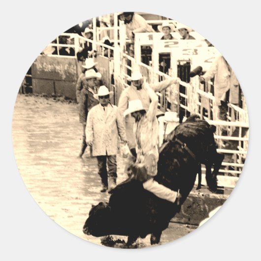 カウボーイ・ロデオ ラウンドシール (正面)