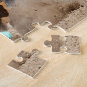 カウボーイ ロデオ 子牛を捕まえる ウェスタンスポーツ ジグソーパズル (側面)