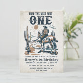 カウボーイ・ロデオ 1歳の誕生日  ハウ・ザ・ウェスト・ワズ・ワン 招待状 (スタンド正面)