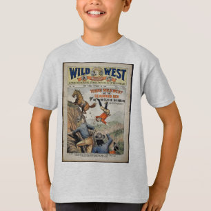 カウボーイ・ワイルド・ウェスト・ウィークリー・ヴィンテージ・カバー Tシャツ