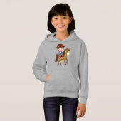 カウボーイ、保安官、馬、西部、茶色の髪 (正面フル)