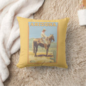 カウボーイ(側面図)アリゾナ クッション (ブランケット)