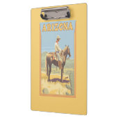 カウボーイ(側面図)アリゾナ クリップボード (左)