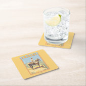 カウボーイ(側面図)アリゾナ スクエアペーパーコースター (インサイチュ)