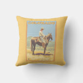 カウボーイ(側面図)コロラド州 クッション (裏面)