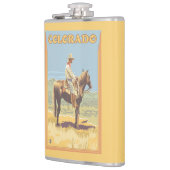 カウボーイ(側面図)コロラド州 フラスク (左)