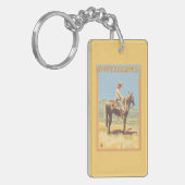 カウボーイ(側面図)サウスダコタ キーホルダー (正面左)