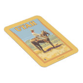 カウボーイ（側面図）ユタ マグネット (右側)