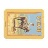 カウボーイ（側面図）ユタ マグネット (横)