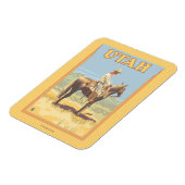 カウボーイ（側面図）ユタ マグネット (左側)