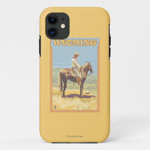 カウボーイ(側面図)ワイオミング iPhone 11 ケース