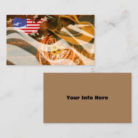 カウボーイ 名刺 (正面/裏面)