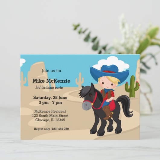 カウボーイ 招待状 (スタンド正面)