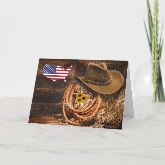 カウボーイ 招待状 (正面)