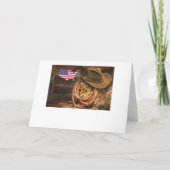 カウボーイ 招待状 (裏面)