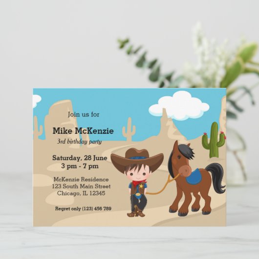 カウボーイ 招待状 (スタンド正面)