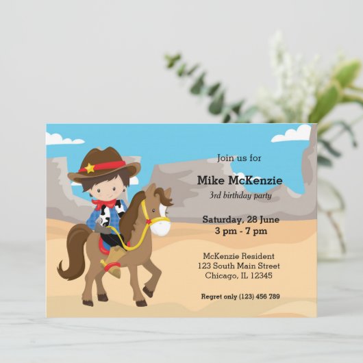 カウボーイ 招待状 (スタンド正面)