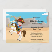 カウボーイ 招待状 (正面/裏面)