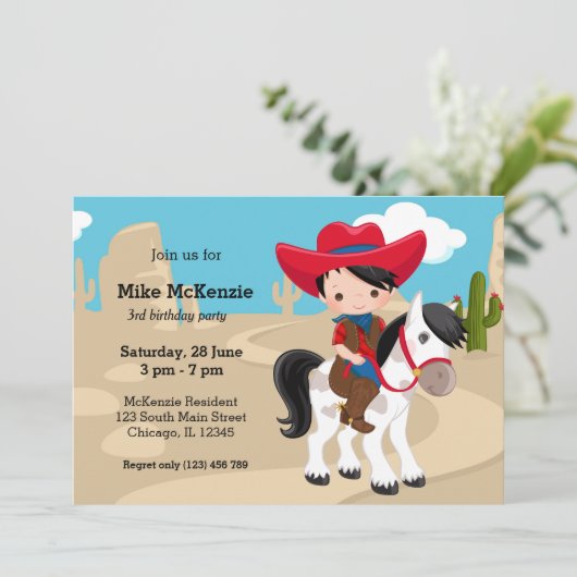 カウボーイ 招待状 (スタンド正面)