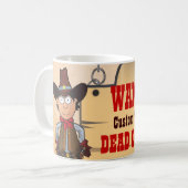 カウボーイ – 死んだか生きていたか コーヒーマグカップ (正面左)