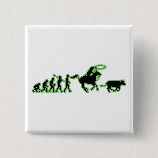 カウボーイ 缶バッジ (正面)