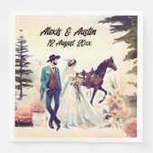 カウボーイ、花嫁と馬結婚の (正面)