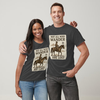 カウボーイ 馬 Tシャツ 彷徨う者全てが迷い人ではない