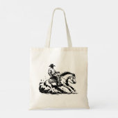 カウボーイ+騎馬+ウエスタン+馬術 トートバッグ (裏面)