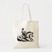 カウボーイ+騎馬+ウエスタン+馬術 トートバッグ (正面)